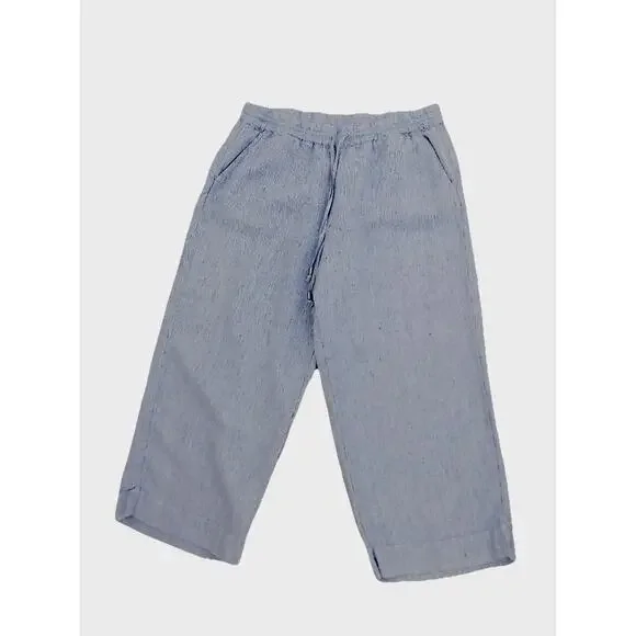 Anthropologie Calligraphie wide leg linen pants size XL - Picture 6 of 7